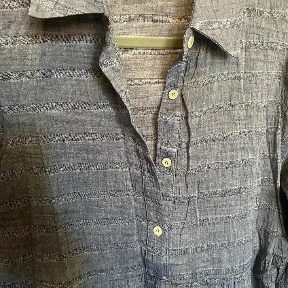 Félicité Blue Button-Up Dress - Picture 2 of 7